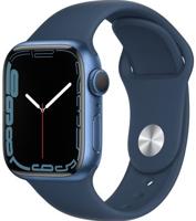 Refurbished Apple Watch Series 7 41mm Blauw Gebruikt - thumbnail