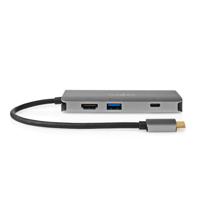 Nedis CCBW64240AT02 Usb Multi-port Adapter Usb 3.2 Gen 1 Usb-c™ Male Hdmi™ Output / Micro Sd / Rj45 Female / Sd / Usb-c™ Female / 3x Usb-a Female 5 Gbps 0.20 M Rond Verguld Pvc Antraciet Doos - thumbnail