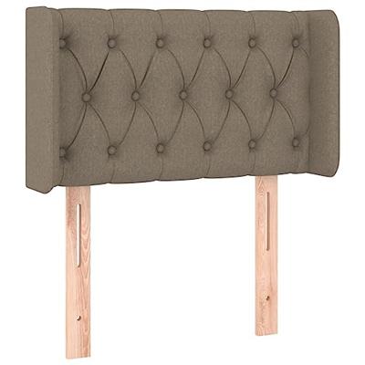 Hoofdbord LED 83x16x78/88 cm stof taupe