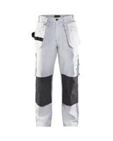 Blåkläder Schilders Werkbroek 15311210 | Wit/Donkergrijs | Maat 48 - 7330509755129 - thumbnail