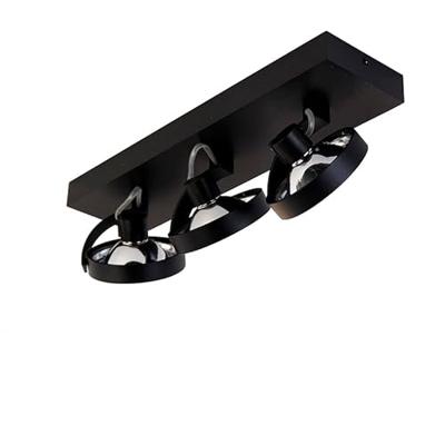 QAZQA Design spot zwart verstelbaar 3-lichts - Go