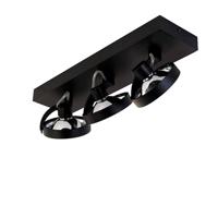 QAZQA Design spot zwart verstelbaar 3-lichts - Go - thumbnail