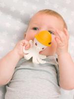 Bijtring Bonnie de octopus Baby to love safraangeel - thumbnail