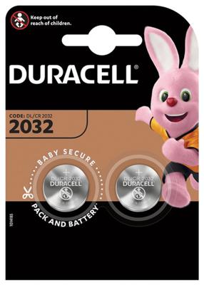 Lithium Knoopcel Batterij DURACELL DL 2032 2UD 3 V (10 Stuks)