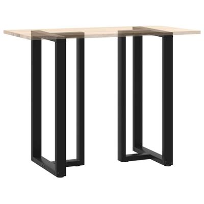 Bartafelpoten 2 st T-vormig 60x35x(111-112) cm staal zwart - thumbnail