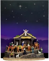 Lemax village bethlehem with background kerstdorp tafereel 2016 - thumbnail