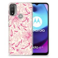 Motorola Moto E20 | E40 | TPU Case | Pink Flowers - thumbnail