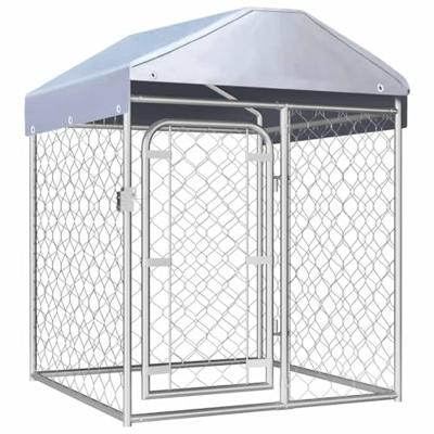 VidaXL Hondenkennel voor buiten met dak 100x100x125 cm