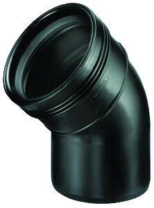 PP bocht 45 graden spie en manchet - 110 mm PP bocht 45 graden spie en manchet - 110 mm