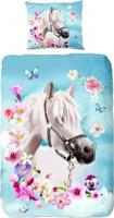 Good Morning Kinderdekbedovertrek "paard" - Multi - (140x200/220 cm) - Katoen - thumbnail