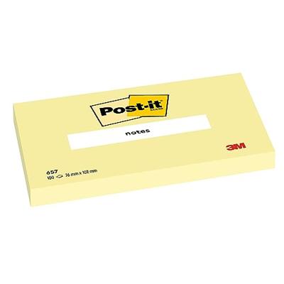 Post-It Notes, 100 vel, ft 76 x 102 mm, geel, pak van 12 blokken