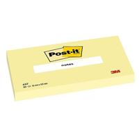 Post-It Notes, 100 vel, ft 76 x 102 mm, geel, pak van 12 blokken - thumbnail