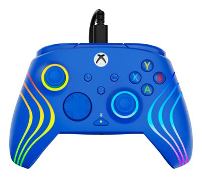 Gamepad - Xbox Series X|S, Xbox One en PC - Afterglow Wave - RGB - Bedraad - Blauw - TURTLE BEACH