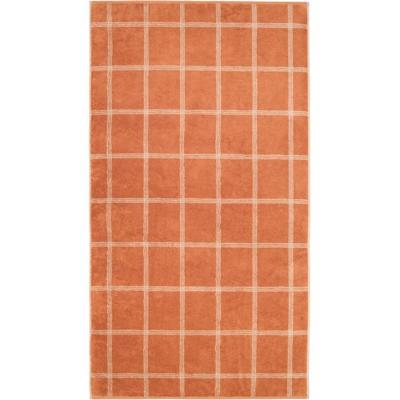 Cawö Cawö Two-Tone Karo Handdoek kupfer 50/100