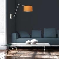 Steinhauer Verstelbare muurlampPrestige Chic met goud velvet - 8111ST - thumbnail