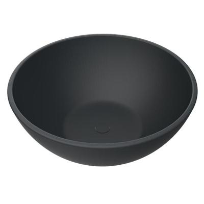 Waskom Arcqua Prince Opbouw 38x14 cm Rond Mat Antraciet Arcqua