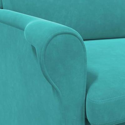 Fauteuil Turquoise 76 x 94 x 102 cm Fluweel