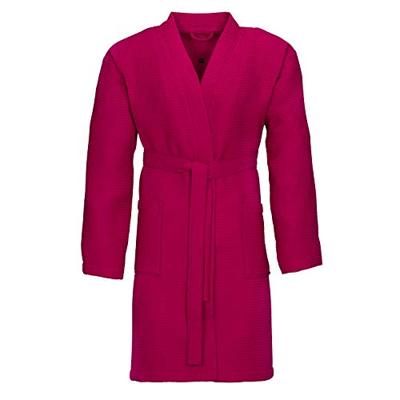 Vossen Vossen Unisex badjas ROM Pique-U cranberry M