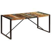 Eettafel 180x90x75 cm massief gerecycled hout - thumbnail
