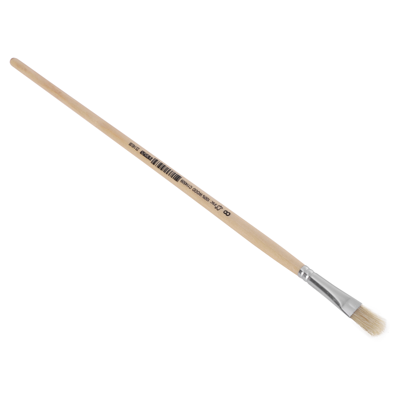 Copenhagen Pro Platte Lyonpenseel | Maat 8 | Wit Chinees varkenshaar | FSC gelakte houten steel - 23.140.08