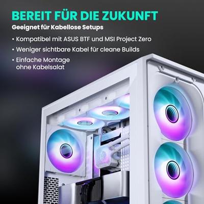 Phanteks PH-EC400GA_DMW01 Behuizing, Gaming-behuizing, PC-behuizing Wit Phanteks PH-EC400GA_DMW01 Behuizing, Gaming-behuizing, PC-behuizing Wit