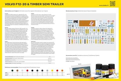 Heller 1/32 Volvo F12-20 & Timber Semi Trailer