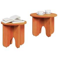 Koffietafel Set 2 pcs Wasbruin 39.5 x 39.5 x 30 cm - thumbnail