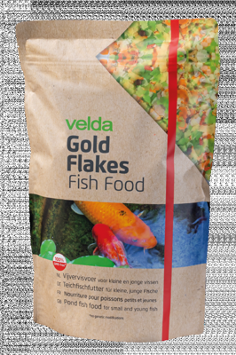 Gold flakes fish food 3000 ml Velda - Velda Gold flakes fish food 3000 ml Velda - Velda