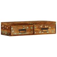 Tv-meubel wandmontage 80x30x19 cm massief gerecycled hout - thumbnail