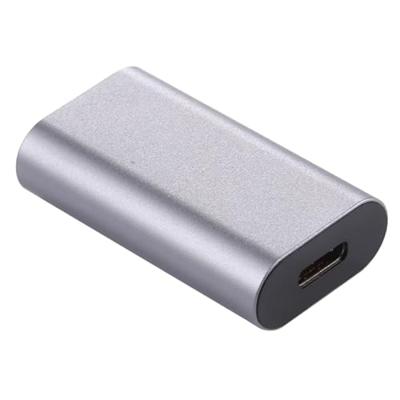 Type-C / USB-C Female to Mini DP Female Aluminium Alloy Adapter (Zilver)
