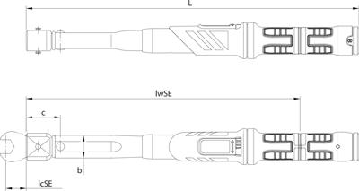 Gedore DMSE 150 2641453 Momentsleutel Insteekviertkant 9 x 12 mm 30 - 150 Nm