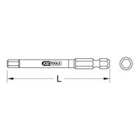 KS Tools 918.3450 Inbus-bit Speciaal staal Vernikkeld E 6.3 1 stuk(s) - thumbnail
