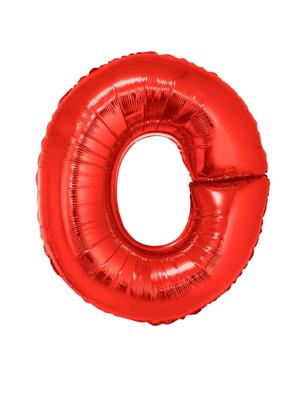 Folieballon Rood Letter &apos;O&apos; Groot