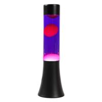 Itotal Lavalamp zwart/paars/roze, 30cm - thumbnail