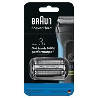 Testina rasoio BRAUN Series 3+ - 2 lamine - Pettine MicroComb - 100% made in Germany - thumbnail