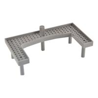 Haarfilter tbv Douchegoot Kunststof Grijs - thumbnail