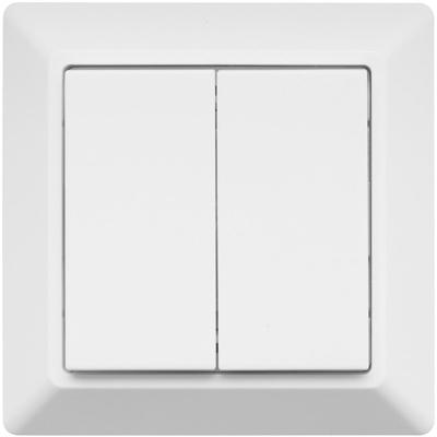 EcoDim Smart WiFi Draadloze Schakelaar - ZigBee 2-voudig - Philips Hue Compatibel - Wit