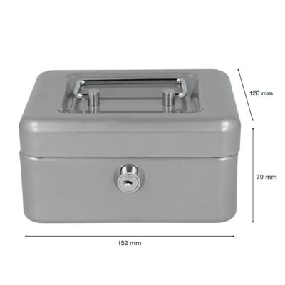 Westcott AC-E51000-ZI Geldkist 152x120x79mm Zilver, Kunststof Inzet Met 6 Vakken