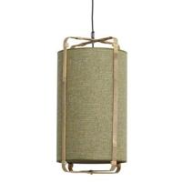 Light & Living Hanglamp 'Sendai' Jute en Bamboe, 42cm, kleur Groen - thumbnail