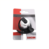 Simson fietsbel allure chroom-zwart op kaart - thumbnail
