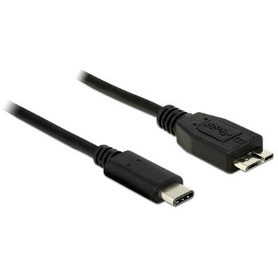 Delock 83677 USB-kabel USB 3.2 Gen1 (USB 3.0 / USB 3.1 Gen1) USB-C stekker, USB-micro-B 3.0 stekker 1.00 m Zwart