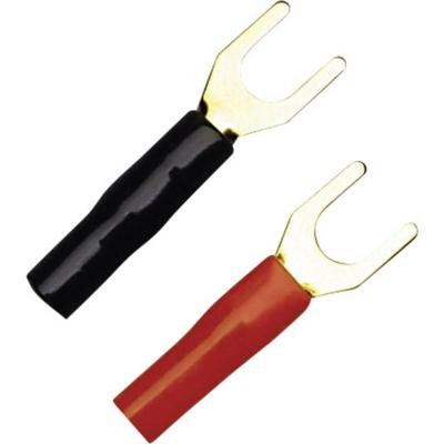 KSI 2.5P10 Vorkkabelschoen 1.50 mm² 2.50 mm² Schachtdiameter=4 mm Deels geïsoleerd Zwart, Rood 10 stuk(s)