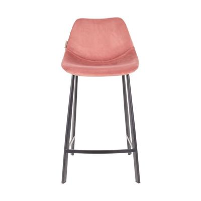 Dutchbone Franky Velvet Counter barkruk (set van 2)