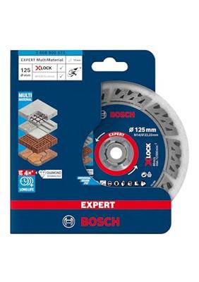 Bosch Accessoires Expert MultiMaterial X-LOCK diamantdoorslijpschijf 125 x 22,23 x 2,4 x 12 mm - 1 stuk(s) - 2608900670 Bosch Accessoires Expert MultiMaterial X-LOCK diamantdoorslijpschijf 125 x 22,23 x 2,4 x 12 mm - 1 stuk(s) - 2608900670