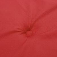 VidaXL Stoelkussens 4 st hoge rug oxford stof rood - thumbnail