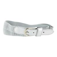 Oxxy elastische verstelbare riem glitter silver - thumbnail