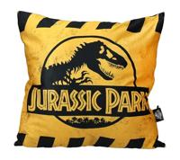 Jurassic Park Pillow Caution Logo 45 cm - thumbnail