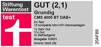 Grundig CMS 4000 BT DAB HiFi System Zilver