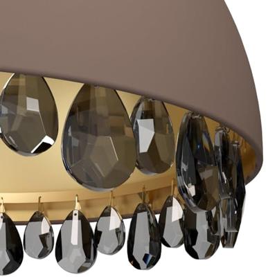 Stars of Light Mokka hanglamp met kristalGaetano 2 Ø 45cm - 39948