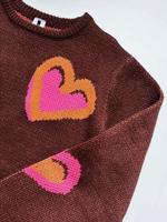 B.Nosy winter sweater meisjes - bruin -Khloe - gebreid, jacquard - thumbnail